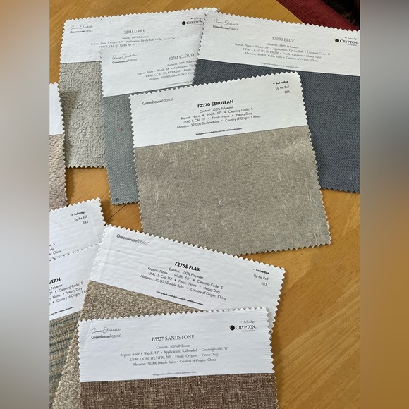 Lot of 15 Polyester Anna Elisabeth Greenhouse Fabrics Upholstery Fabric Samples - Picture 8 of 8